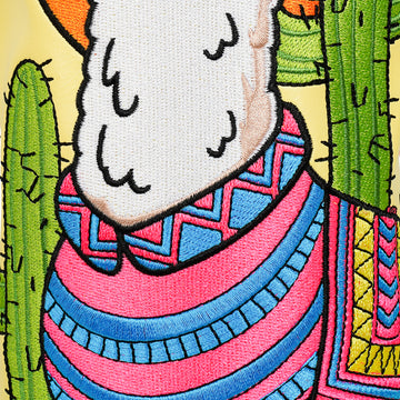 Llama Cactus Embroidery Driver Head Cover